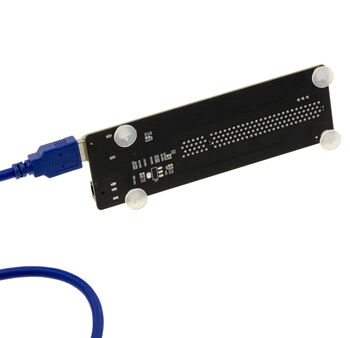 PCIe x1 to 32-bit 33 MHz 5V PCI bus adapter card with reinforced capacitors, ASM1083 chipset