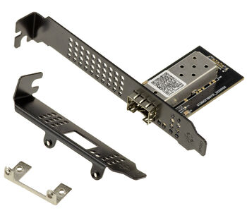 M.2 B+M Key to SFP+ 10GbE Network Controller Card with Realtek RTL8127ATF Low-Power Chipset, Supporting 1G and 10G Data Rates
