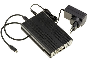 Adaptateur Réseau USB4 40Gbps ou Thunderbolt vers Double SFP28 25GbE, Chipset Mellanox X4 Compatible 10G 25G