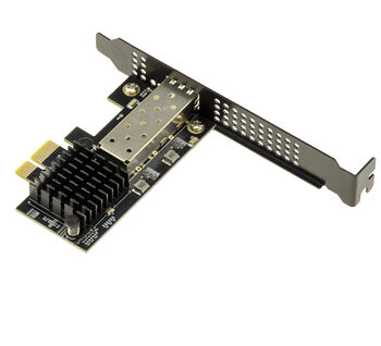 Carte contrôleur réseau PCIe x1 Gen 4.0 un port SFP+ 10G avec chipset CHIPSET REALTEK RTL8127, faible consommation, refroidissement passif