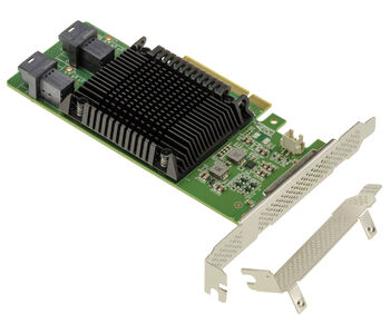 Carte Contrôleur PCIe 3.0 x8 pour 2 SSD U.2 NVMe, RAID 0/1 et JBOD, Chipset Marvell 88NR2241, 64Gbps, Hot Swap, High Low Profile