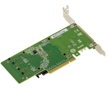 Carte Contrôleur PCIe 3.0 x8 pour 2 SSD U.2 NVMe, RAID 0/1 et JBOD, Chipset Marvell 88NR2241, 64Gbps, Hot Swap, High Low Profile