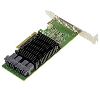 Carte Contrôleur PCIe 3.0 x8 pour 4 SSD U.2 NVMe, RAID 0/1 et JBOD, Chipset Marvell 88NR2241, 64Gbps, Hot Swap, High Low Profile