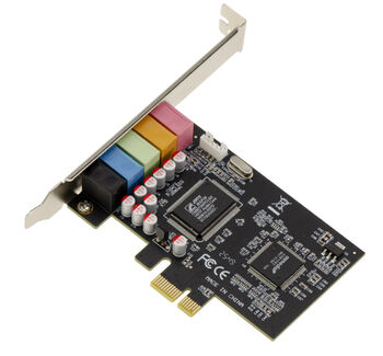 Carte contrôleur son sur port PCIe, sortie 5.1 6 canaux, avec chipset CMEDIA CMI8738/PCI-SX et ASM1083
