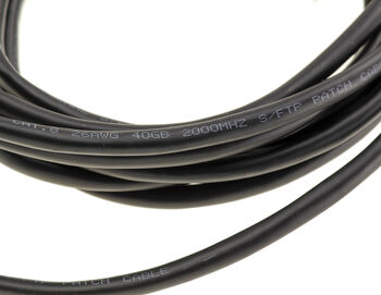 Câble réseau RJ45 Cat 8 40Gbps 2000MHz cuivre 26AWG, longueur 5m avec double blindage S/FTP