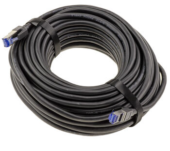 Câble réseau RJ45 Cat 8 40Gbps 2000MHz cuivre 26AWG, longueur 10m avec double blindage S/FTP