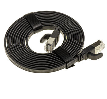 Câble réseau RJ45 Cat 7 10Gbps 600MHz cuivre 32AWG, longueur 2m avec blindage FTP