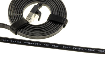 Câble réseau RJ45 Cat 7 10Gbps 600MHz cuivre 32AWG, longueur 20m avec blindage FTP