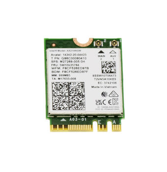 Carte contrôleur réseau M2 M.2 NGFF E A Key WiFi 6E Tribande jusqu'à 5400Mbps et Bluetooth 5.2 avec chipset INTEL AX210 NGW