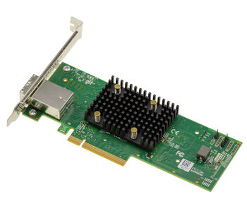 PCIe 4.0 x8-Controller-Karte mit drei Betriebsmodi (SAS, SATA, NVMe) und 8 internen Anschlüssen, Modell 9500-8i, mit SFF-8654-Anschluss
