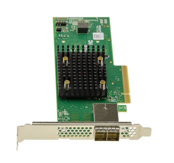 PCIe 4.0 x8-Controller-Karte mit drei Betriebsmodi (SAS, SATA, NVMe) und 8 internen Anschlüssen, Modell 9500-8i, mit SFF-8654-Anschluss