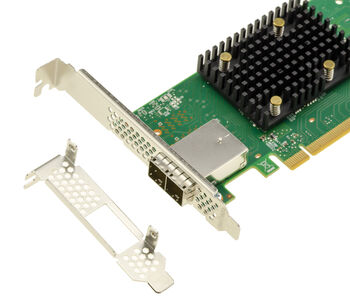 PCIe 4.0 x8-Controller-Karte mit drei Betriebsmodi (SAS, SATA, NVMe) und 8 internen Anschlüssen, Modell 9500-8i, mit SFF-8654-Anschluss