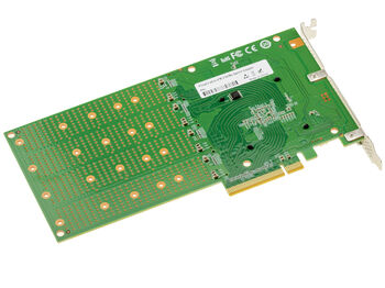 PCIe 4.0 x8-Switch-Controller-Karte für 4 M.2-NVMe-SSD-Laufwerke (M-Key), IX8024-Chipsatz, Bandbreite 128 Gbit/s