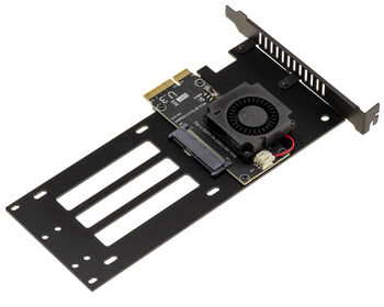 Carte contrôleur PCIe x4 Gen 4.0 pour SSD de type NVMe U3 SFF-TA-1001 avec refroidissement