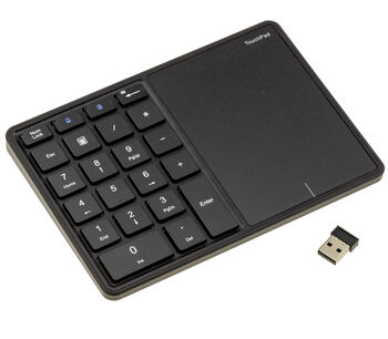 Pavé numérique sans fil Bluetooth 5.1 2.4G avec Touchpad, rechargeable, compatible PC, MAC et tablette