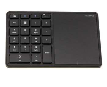 Pavé numérique sans fil Bluetooth 5.1 2.4G avec Touchpad, rechargeable, compatible PC, MAC et tablette