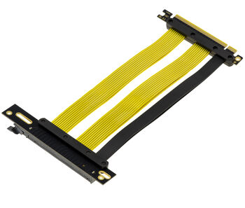 Riser nappe d'extension PCI Express Gen 5.0 pour carte graphique GPU PCIe x16 mâle vers femelle, montage 90° longueur 20cm