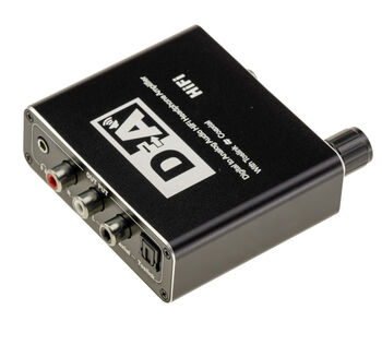 Convertisseur audio numérique Toslink coaxial vers analogique RCA ou jack 3,5mm 192kHz avec amplificateur