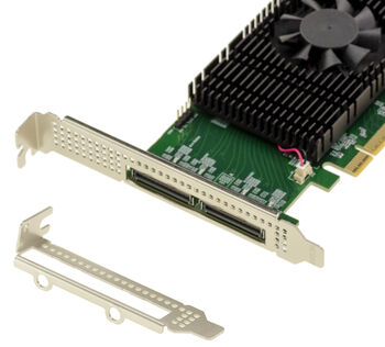 Carte Retimer PCIe 5.0 x16 avec 2 ports MCIO 8i externes, contrôleur Montage M88RT51632, 32GT/s, CXL 2.0 et bifurcation PCIe.