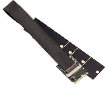 Adaptateur pour SSD M.2 NVMe M Key vers M.2 A/E Key avec nappe FPC blindée de 15 cm