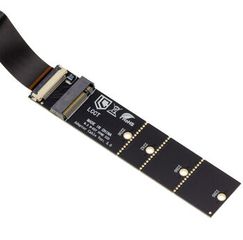 Adaptateur pour SSD M.2 NVMe M Key vers M.2 A/E Key avec nappe FPC blindée de 15 cm