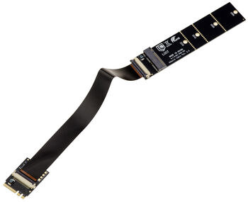 Adaptateur pour SSD M.2 NVMe M Key vers M.2 A/E Key avec nappe FPC blindée de 15 cm