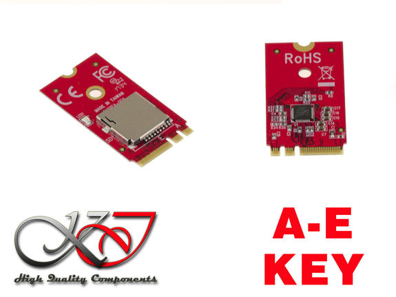 Ngff Ekey Ct. M.2 M2 NGFF E ou A Key vers MicroSD Micro SD SDHC SDXC 2To