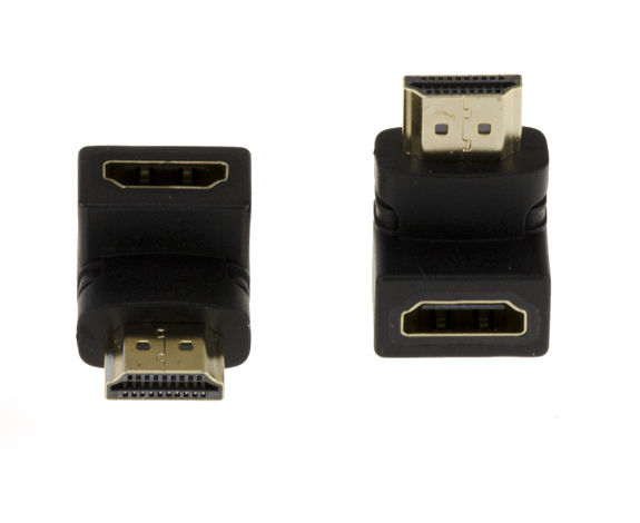 90° Angle HDMI (Type A) Female to Male Adapter