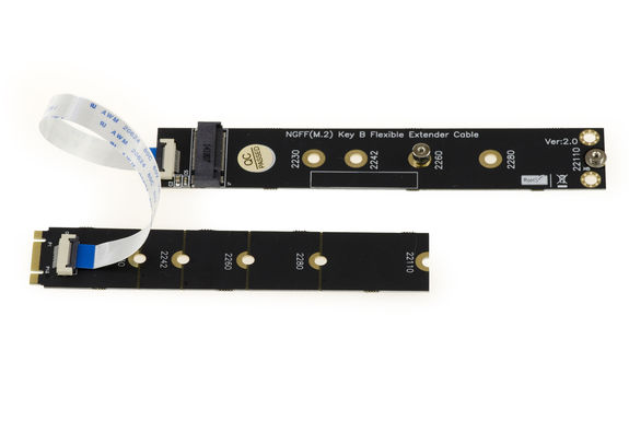 Riser M.2 B Key flexible - Length 15 and 20cm For port M2 SATA B or B+M ...