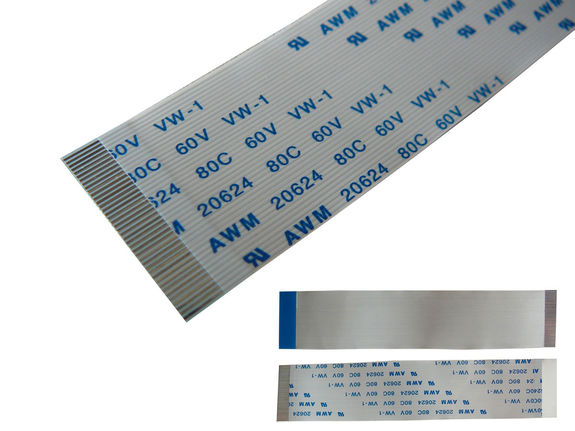 Ribbon ZIF type B - AWM 20624 - 10cm Connectors on opposite sides. 1.8"" ZIF discs Connectors on opposite sides. 1.8"" ZIF discs