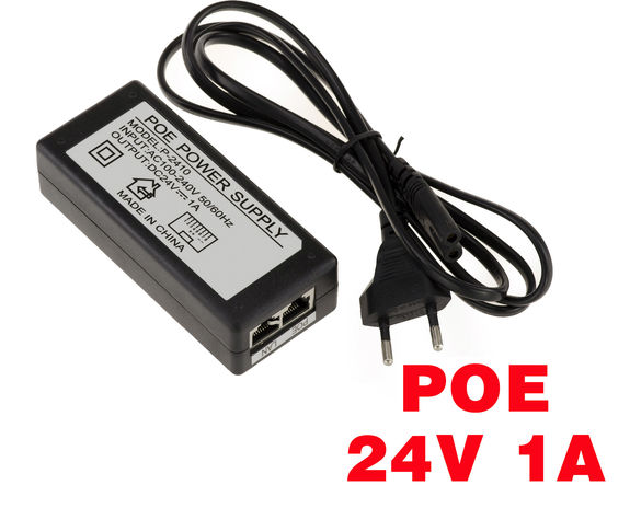 External power supply AC DC - POE 24V 1A Power Over Ethernet Power Over Ethernet
