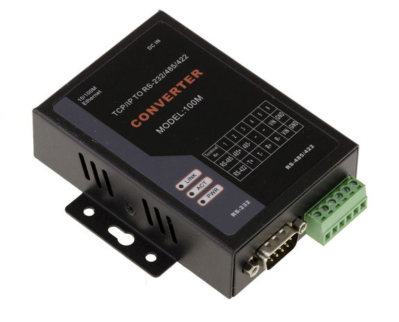 TCP IP server ready for serial COM RS232 RS422 RS485 Ethernet 10/100