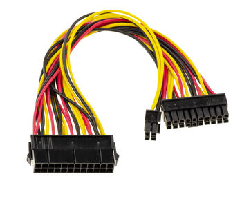ATX-Adapterkabel 24-polige Buchse auf 20+4-poligen Stecker 20+4-poliger Stecker 24-polige Buchse