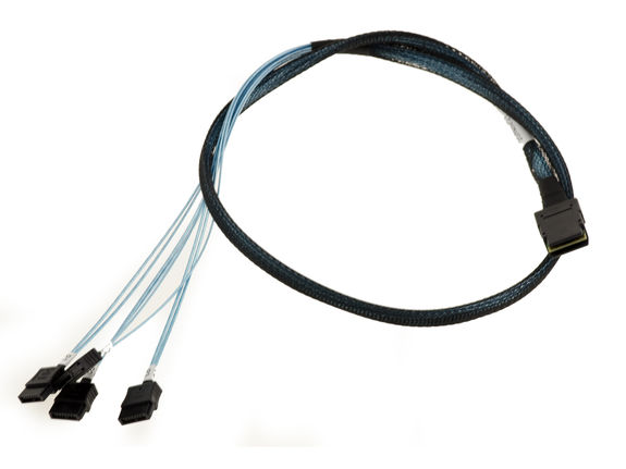MiniSAS SFF-8087 SAS cable to 4x SATA Length 80cm