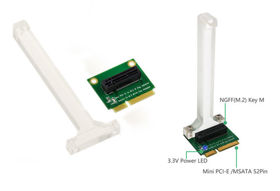 Adaptateur MSATA Vers MicroSATA - Pour Monter Un SSD MSATA Sur Un Port MicroSATA - Compatible 3.3V - 3
