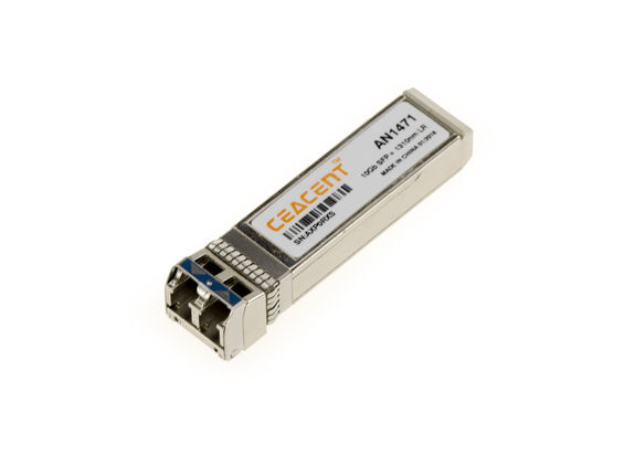 SFP+ 10GBase-LR single-mode fiber optic transceiver module. Wavelength 1310nm