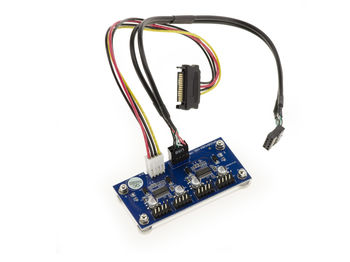 USB 2.0 9-pin internal connector splitter multiplier USB2 9-10 Male 4x USB2 9-10 Female