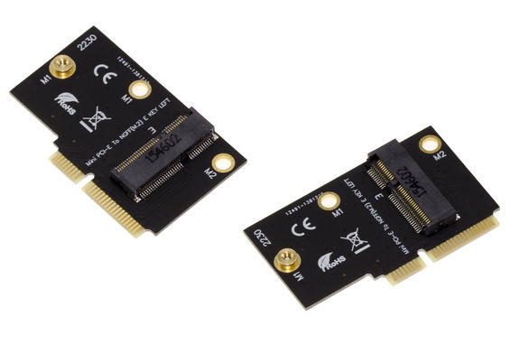 M2 E Key to miniPCIe adapter for Intel AX200 boards 9260 8265 8260 7265