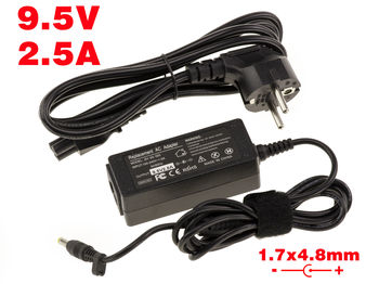 Laptop Power Supply 9.5V 2.5A 1.7x4.8mm tip - For ASUS AD59930 Eee PC 700 701 702 800 801 701SD 2G 4G 8G
