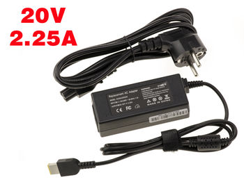 Laptop Power Supply 20V 2.25A square tip - Lenovo Lenovo equivalent 01FR035 01FR047 01FR038 01FR053 01FR049 01FR001 01FR054 01FR000 54Y897054Y8998 00PC756,LiteOn PA-1450-12LA,LiteOn PA-1450-12LA