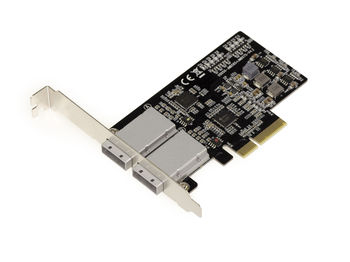 PCIe 2.0 4X SAS + SATA Controller Board - 6GB - 8 EXTERNAL PORTS SFF8088 - JMB575 JMB585 CHIPSET