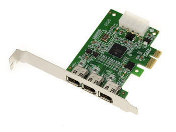 PCIe 2.0 1x 3 Ieee1394a 400 FIREWIRE ports with XIO2213B TI CHIPSET