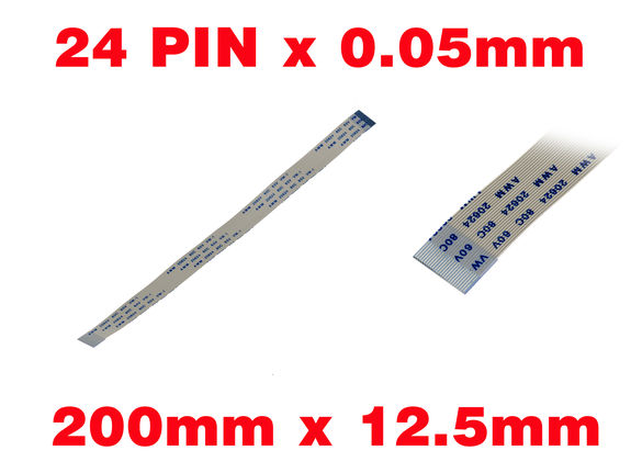 Ribbon ZIF FPC 24 PINS Pitch 0.5MM Length 200mm Width 12.5mm ...