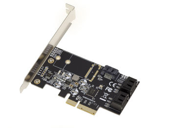 Carte contrôleur PCIe 3.0 4X avec 5 Ports SATA 6G. CHIPSET JMB585
