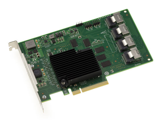 Carte contrôleur PCIe Gen 4.0 Trimode SAS SATA NVMe 12GB 16 Ports externes. Modèle OEM 9500-16e Carte contrôleur PCIe Gen 4.0 Trimode SAS SATA NVMe 12GB 16 Ports externes. Modèle OEM 9500-16e