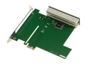 PCI Bridge to PCIe 1x card with 32 Bit PCI Card security. ASM1083 CHIPSET