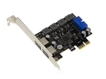 PCIe USB 3.0 Express PCI Card 2 5G A Ports + USB3 19 Points Internal Connector - Auto POWER ON - NEC D720201 CHIPSET