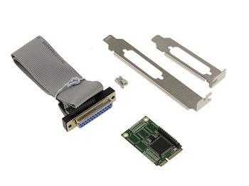 Carte Mini PCIe 1 port  parallèle LPT DB25 SPP ECP Format mPCIe Full Size - CHIPSET WCH CH384L