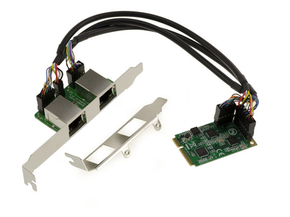 Pcie Module Ct. MiniPCIe DUAL 2.5 GIGABIT LAN ETHERNET 1G 2.5G Realtek RTL8125