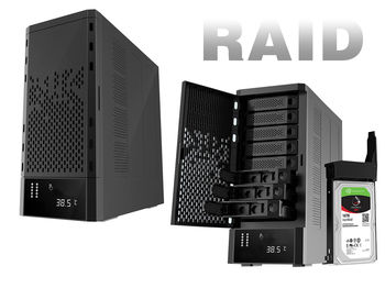 Boitier Baie USB 3 et eSATA pour 8 disques SATA . Alimentation 400W, capacité 128TB. HARWARE RAID
